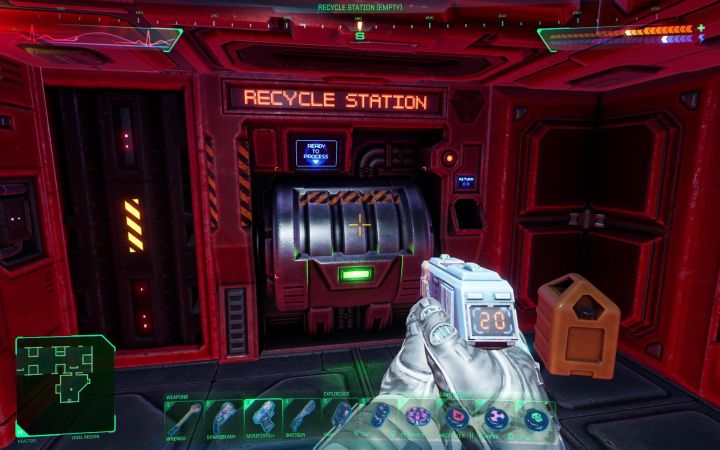 W grze możecie odnajdywać gotowy złom lub niszczyć niepotrzebne przedmioty z inwentarza (opcja Zdematerializuj z listy poleceń) - System Shock Remake: Porady na start - System Shock Remake - poradnik do gry
