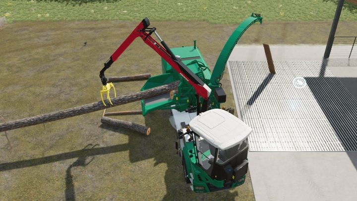 Машину необходимо разобрать и снять выпускную трубу - Farming Simulator 22: Вырубка деревьев и удаление пней - Farming Simulator 22 - Руководство по игре