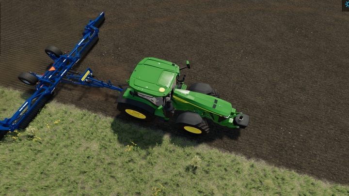 Druga metoda pozbywania się kamieni z pola, to wbijanie je w ziemie z użyciem rolek - Farming Simulator 22: Odkamienianie - Farming Simulator 22 - poradnik do gry