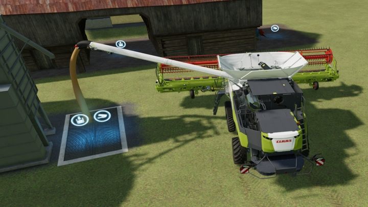 Вы также можете опорожнить комбайн прямо в силос. - Farming Simulator 22: Урожай - Руководство по игре Farming Simulator 22