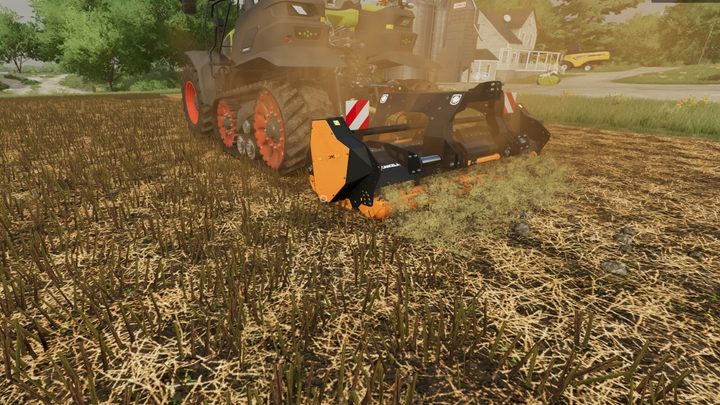 Mulczowanie możecie wykonać nawet, gdy źdźbła wystające z ziemi mają tylko kilka centymetrów wysokości. - Farming Simulator 22: Mulczowanie - Farming Simulator 22 - poradnik do gry