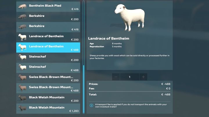 W sklepie ujrzycie owce, świnie, konie i krowy, które możecie nabyć - Farming Simulator 22: Zwierzęta - jak kupować? - Farming Simulator 22 - poradnik do gry