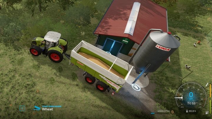 Зерновые - также пшеница из магазина - положите на трейлер и разгрузите в указанном месте на маркере - Farming Simulator 22: Hens - разведение, советы - Farming Simulator 22 - игра