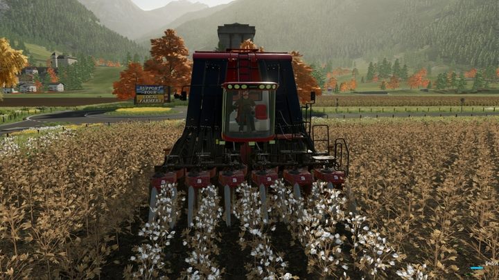 Хлопок следует сажать только на очень больших полях (+ 1 га и более) - Farming Simulator 22: Хлопок - руководство по игре Farming Simulator 22