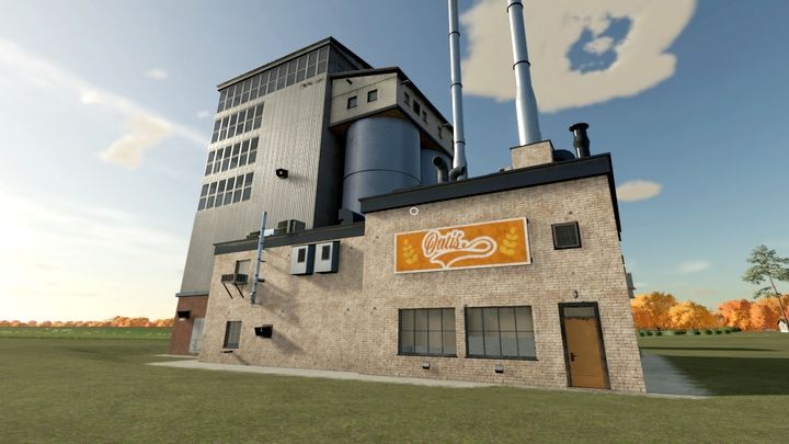 Fabryka płatków zbożowych (Cereal Factory) wytwarza płatki zbożowe po dostarczeniu wszystkich wymaganych składników - Farming Simulator 22: Łańcuchy produkcyjne - budynki i przepisy - Farming Simulator 22 - poradnik do gry