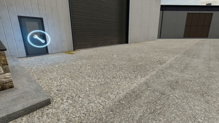 Bardziej prawidłową metodą sprzedaży, jest wykorzystanie znacznika warsztatu przy sklepie - Farming Simulator 22: Handel, naprawa i modyfikacje - Farming Simulator 22 - poradnik do gry