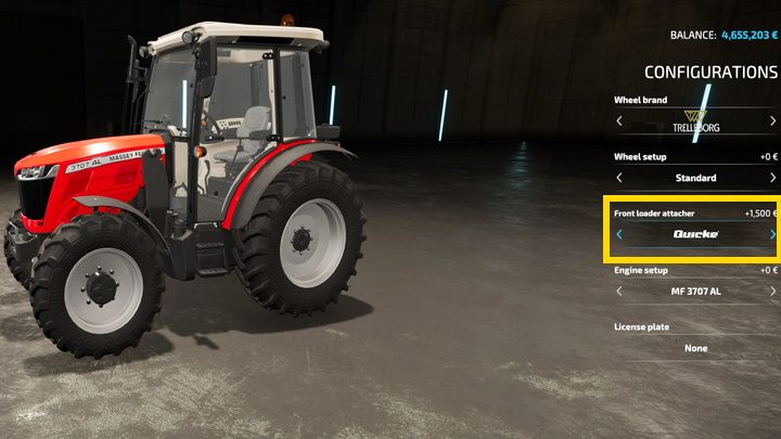 Następnie należy zakupić końcówkę ładowacza - Farming Simulator 22: Ładowarka w traktorze - jak zamontować? - Farming Simulator 22 - poradnik do gry