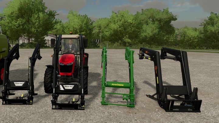 Dostępnych jest kilka systemów różnych marek i zgodne z nimi ładowacze - nie musicie się tym przejmować. Wszystkie są ze sobą zgodne. - Farming Simulator 22: Ładowarka w traktorze - jak zamontować? - Farming Simulator 22 - poradnik do gry
