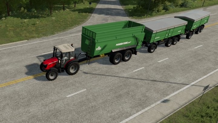 Możecie łączyć ze sobą przyczepy podobnego typu - z reguły dwuosiowe - Farming Simulator 22: Czy można łączyć przyczepy? - Farming Simulator 22 - poradnik do gry