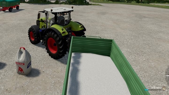 Чтобы иметь доступ к выбранным материалам рядом с вашими полями, вы можете транспортировать мешки или поддоны в любое место и оставлять их там - Farming Simulator 22: Заполнение баков машин - Руководство по игре Farming Simulator 22