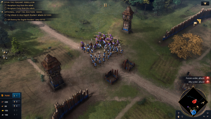 Na Wasze miasto zaczną napadać angielscy najeźdźcy - Age of Empires 4: France in Chaos (The Hundred Years War) - solucja - Age of Empires 4 - poradnik do gry