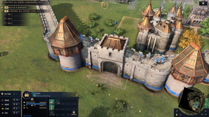 Osiągnięcie III ery odblokuje możliwość stawiania kamiennych murów obronnych - Age of Empires 4: Rozwijanie osady - Age of Empires 4 - poradnik do gry