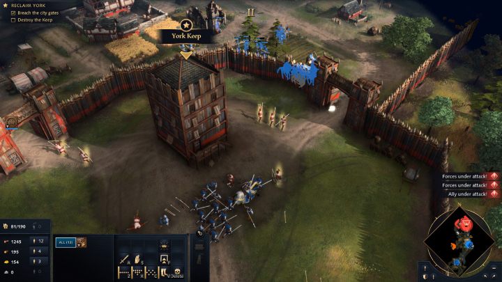 Na koniec zabijcie niedobitków i zniszczcie twierdzę w York - Age of Empires 4: North to York (The Normans) - solucja, opis przejścia - Age of Empires 4 - poradnik do gry
