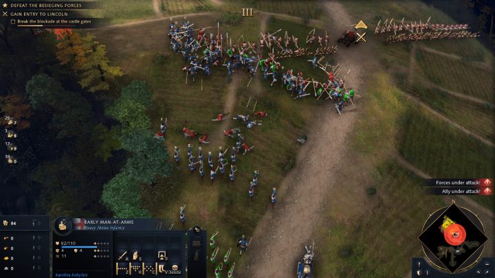 Razem z sojusznikiem udajcie się pod twierdzę Lincoln i przełamcie blokadę do bram zamku - Age of Empires 4: First Battle of Lincoln (The Normans) - solucja - Age of Empires 4 - poradnik do gry