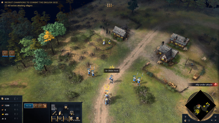 Zaznaczcie marszałka Jean De Beaumanoir i udajcie się w wyznaczone miejsce na mapie - Age of Empires 4: The Combat of the Thirty (The Hundred Years War) - solucja - Age of Empires 4 - poradnik do gry
