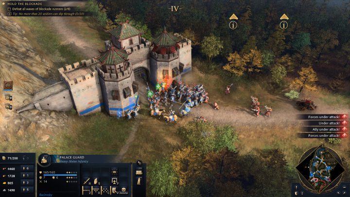 Po postawieniu murów pojawią się nowe cele misji - Age of Empires 4: Blockade at Lumen Shan (The Mongol Empire) - solucja - Age of Empires 4 - poradnik do gry
