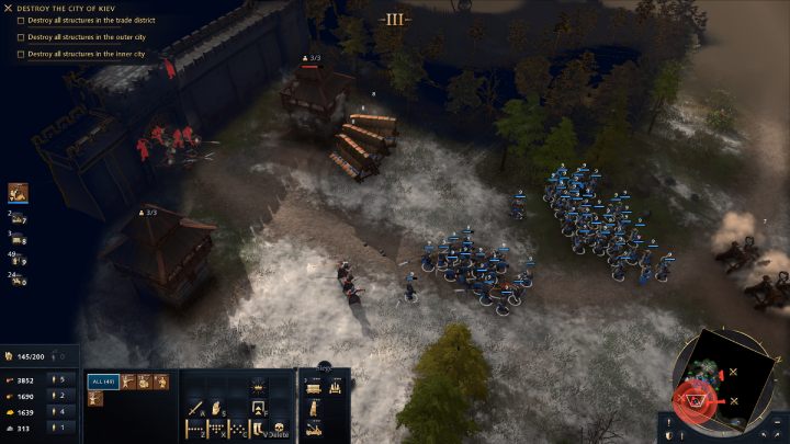 Trebuszami i taranami zacznijcie burzyć wieże strażnicze - Age of Empires 4: The Siege of Kiev (The Mongol Empire) - solucja - Age of Empires 4 - poradnik do gry