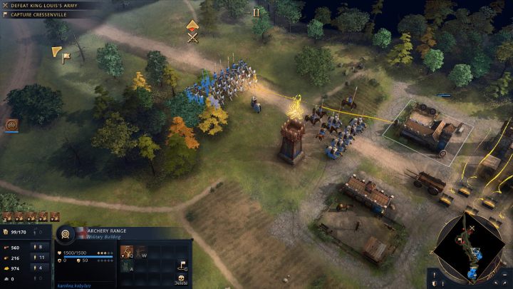 W Granville zacznijcie ulepszać swoje wojsko w Blacksmith i najmować nowych żołnierzy, aby przygotować się na kolejny atak - Age of Empires 4: The Battle of Bremule (The Normans) - solucja, opis przejścia - Age of Empires 4 - poradnik do gry