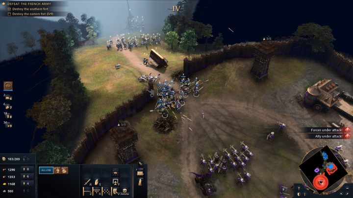 Wyprodukujcie nowe jednostki wojskowe, zbierzcie swoją armię i wyruszcie na wschód do 2 obozu francuskiej armii - Age of Empires 4: Second Battle of Lincoln (The Normans) - solucja - Age of Empires 4 - poradnik do gry