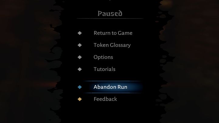 Użycie tego przycisku spowoduje całkowite opuszczenie aktualnej rozgrywki: wrócicie do menu wyboru bohaterów a postępy fabularne zostaną wymazane - Darkest Dungeon 2: Jakie są skutki porzucenia wyprawy? - Darkest Dungeon 2 - poradnik do gry