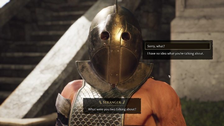 Kolejnym zdaniem jest udanie się do żołnierza, który robi pompki na środku placu - The Forgotten City: Poszukiwania Iulii - solucja, opis przejścia - The Forgotten City - poradnik do gry