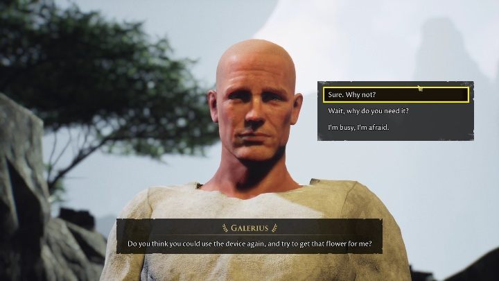 Po krótkiej wymianie zdań mężczyzna przyzna, że ma dla Was zadanie - The Forgotten City: Galerius i Equitia - jak zacząć romans? - The Forgotten City - poradnik do gry