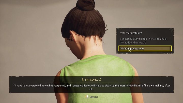 Po samobójstwie mężczyzny możecie porozmawiać z kobietą - The Forgotten City: Próba samobójcza Ulpiusa - solucja, opis przejścia - The Forgotten City - poradnik do gry