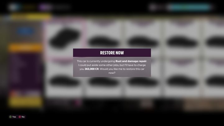 Jeśli zależy Wam na szybkim odblokowaniu zapomnianego wozu, musicie wtedy zapłacić kredytami (CR) za to - Forza Horizon 5: Zapomniany wóz - jak odebrać? - Forza Horizon 5 - poradnik do gry