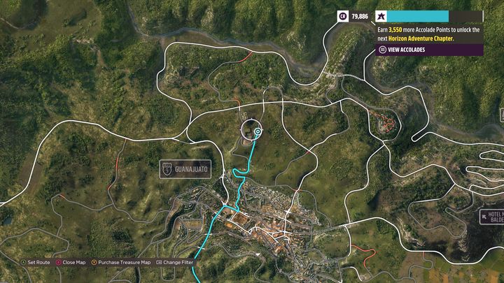 Posiadłość Hotel Castillo znajduje się w północnej części mapy, na północny-zachód od Guanajuato - Forza Horizon 5: Wszystkie posiadłości - lista - Forza Horizon 5 - poradnik do gry