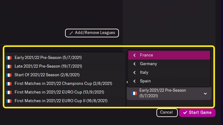 Jeśli chcecie przejąć kontrolę nad drużyną najwcześniej, jak to możliwe, możecie zdecydować się na Pre-Season - Football Manager 2022: Pierwsze kroki - konfiguracja kariery - Football Manager 2022 - poradnik do gry
