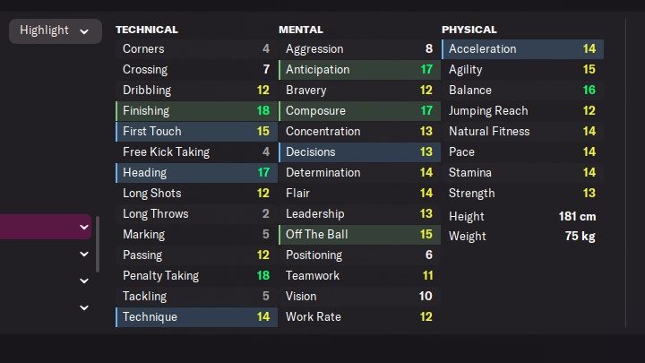 W grze Football Manager 2022 atrybuty zawodników podzielono na trzy główne kategorie - Football Manager 2022: Atrybuty piłkarzy (Players Attributes) - Football Manager 2022 - poradnik do gry