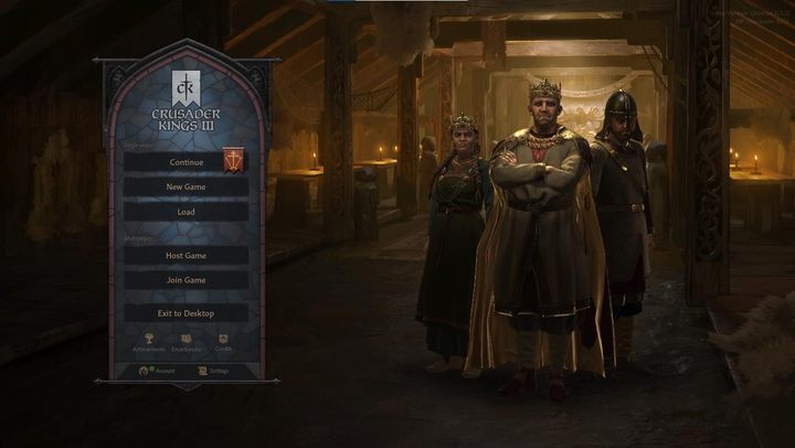 Aby rozpocząć nową rozgrywkę, kliknijcie w przycisk New Game - Crusader Kings 3: Uruchomienie pierwszej rozgrywki - Crusader Kings 3 - poradnik do gry