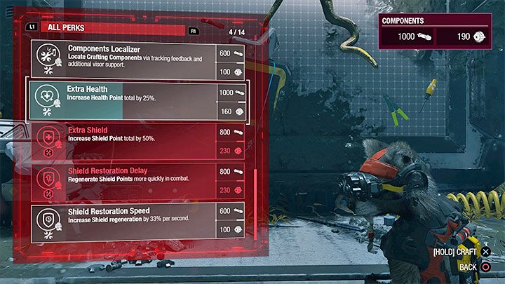 W grze Guardians of the Galaxy jest dostępna opcja gromadzenia punktów doświadczenia i awansowania na kolejne poziomy, ale nie gwarantuje ona regularnego wydłużania paska zdrowia głównego bohatera - Guardians of the Galaxy: Pasek zdrowia - jak wydłużyć? - Guardians of the Galaxy - poradnik do gry