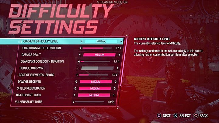 Guardians of the Galaxy oferuje 4 podstawowe poziomy trudności - Guardians of the Galaxy: Porady na start - Guardians of the Galaxy - poradnik do gry