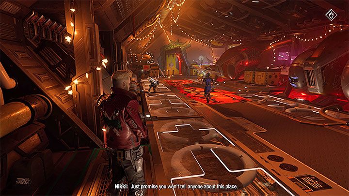 W dalszej części przeprawy ponownie musicie podnieść ciężki obiekt żeby odblokować przejście po żółtych rurach - Guardians of the Galaxy: Rozdział 2 - solucja, opis przejścia - Guardians of the Galaxy - poradnik do gry