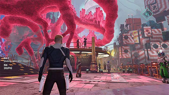 Kolejnym publicznym obszarem, przez który musicie przejść, jest lokacja z Drzewem Spirytusowym - Guardians of the Galaxy: Rozdział 6 - solucja, opis przejścia - Guardians of the Galaxy - poradnik do gry