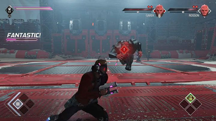 Najważniejszym założeniem tej bitwy jest to, że braci można skutecznie atakować tylko gdy się od siebie oddalą - Guardians of the Galaxy: Rozdział 6 - solucja, opis przejścia - Guardians of the Galaxy - poradnik do gry
