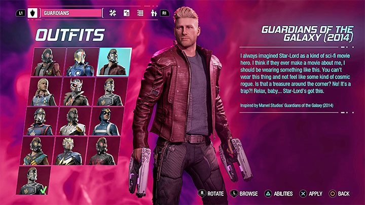 Strój Guardians of the Galaxy 2014 dla Star-Lorda (Peter Quill) do odnalezienia jest w rozdziale 6 kampanii - Guardians of the Galaxy: Stroje z filmu - czy są w grze? - Guardians of the Galaxy - poradnik do gry