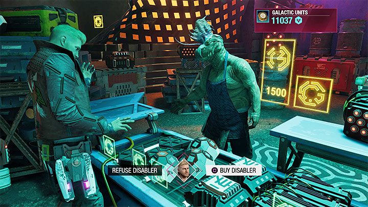 To jeden z sekretów do pozyskania za kredyty i musicie zająć się zbadaniem tej części targowiska, którą odwiedza się po minięciu baru - Guardians of the Galaxy: Rozdział 6 - wszystkie sekrety/znajdźki, lista - Guardians of the Galaxy - poradnik do gry