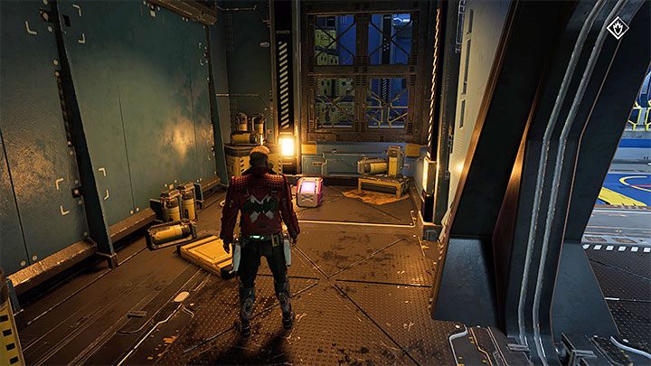 W nowym pomieszczeniu znajdziecie skrzynkę ze strojem - Guardians of the Galaxy: Rozdział 7 - wszystkie sekrety/znajdźki, lista - Guardians of the Galaxy - poradnik do gry