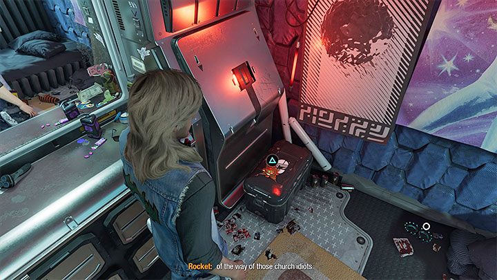 Na pokładzie statku Milano odwiedźcie kajutę Star-Lorda i odszukajcie w niej znajdźkę Strażnika - Guardians of the Galaxy: Rozdział 9 - wszystkie sekrety/znajdźki, lista - Guardians of the Galaxy - poradnik do gry