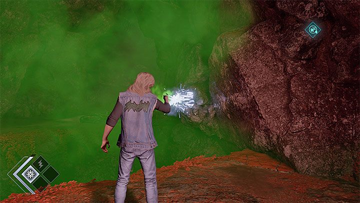 Zaczekajcie, aż dzięki staraniom Rocketa odblokowane zostanie wąskie przejście z obrazka 1 - zacznijcie przeciskać się - Guardians of the Galaxy: Rozdział 10 - wszystkie sekrety/znajdźki, lista - Guardians of the Galaxy - poradnik do gry