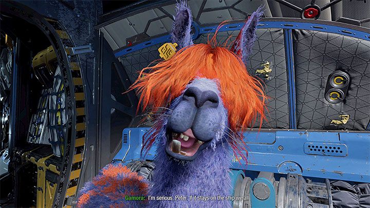 Dodatkowa informacja - Nawet jeśli nie schowaliście lamy wybierając wariant 2 nie zostanie ona Wam odebrana - Guardians of the Galaxy: Ważne wybory - Rozdział 2 - Guardians of the Galaxy - poradnik do gry