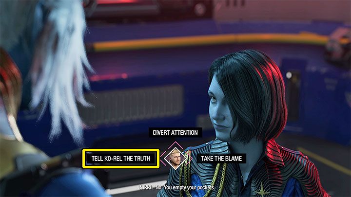 Wariant 1 zakłada opowiedzenie się po stronie Ko-Rel, tzn - Guardians of the Galaxy: Ważne wybory - Rozdział 2 - Guardians of the Galaxy - poradnik do gry