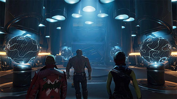 Jedyny ważny wybór piątego rozdziału kampanii pojawia się po dotarciu do sali z globusami - Guardians of the Galaxy: Ważne wybory - Rozdział 5 - Guardians of the Galaxy - poradnik do gry