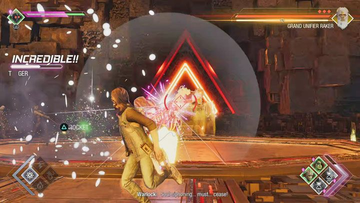 Raker dysponuje identycznymi podstawowymi atakami do pokonanych Unifikatorów, a więc bombardowaniami, ścianami energii i pułapkami z polami siłowymi - Guardians of the Galaxy: Wielki Unifikator Raker - jak pokonać? - Guardians of the Galaxy - poradnik do gry