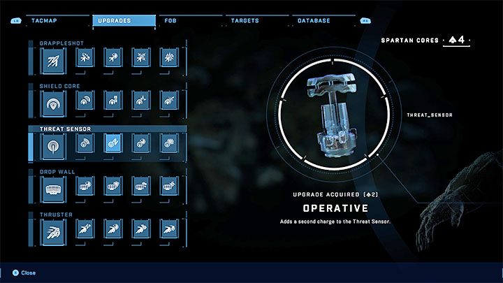Czujnik zagrożenia ma dwa interesujące upgradey - Halo Infinite: Ulepszenia - nowe gadżety - Halo Infinite - poradnik do gry