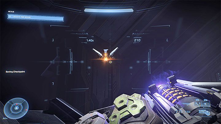 Docelowo dotrzecie do lokacji, w której po raz pierwszy spotkacie strażników (Sentinels) - latające maszyny - Halo Infinite: Sieć - solucja, opis przejścia - Halo Infinite - poradnik do gry