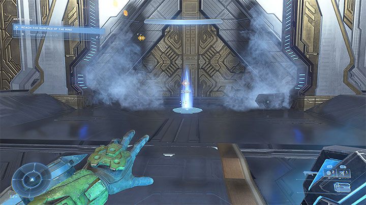 Z każdym z podniesionych nasion mocy nie musicie odbywać długiej przeprawy z powrotem na górę, bo w salach z tymi przedmiotami załączą się teleportery - Halo Infinite: Repozytorium - solucja, opis przejścia - Halo Infinite - poradnik do gry