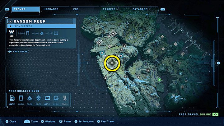 Wroga baza znajduje się w zachodniej części mapy - Halo Infinite: Posterunki Wygnańców (Banished Outposts) - solucja - Halo Infinite - poradnik do gry